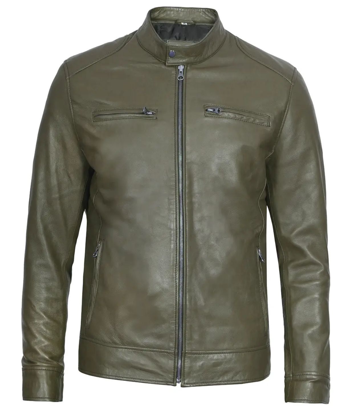 Other Handmade Leather Jacket Mens Leather Jacket Leather Jacket Size US XXL / EU 58 / 5 - 8 Thumbnail