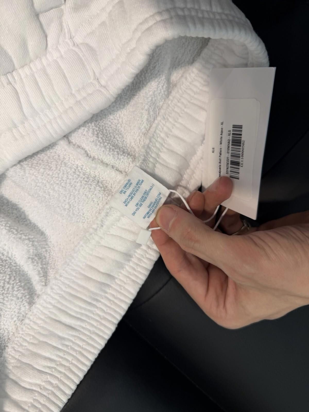 Eric Emanuel ERIC EMANUEL White /Blue Bolt (SWEATPANTS ONLY) BRAND NEW Size US 34 / EU 50 - 9 Thumbnail