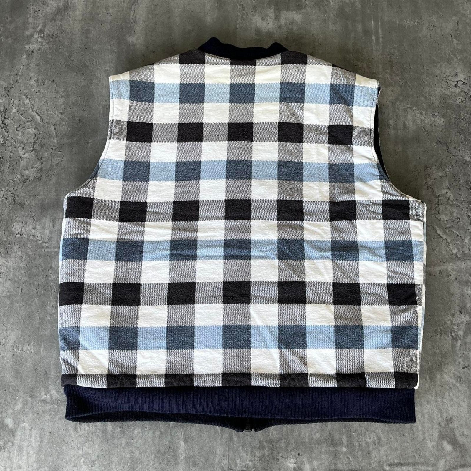 Carhartt × Dickies × Vintage Vintage Y2K Dickies Plaid Carhartt Style Workwear Vest Size US L / EU 52-54 / 3 - 2 Thumbnail