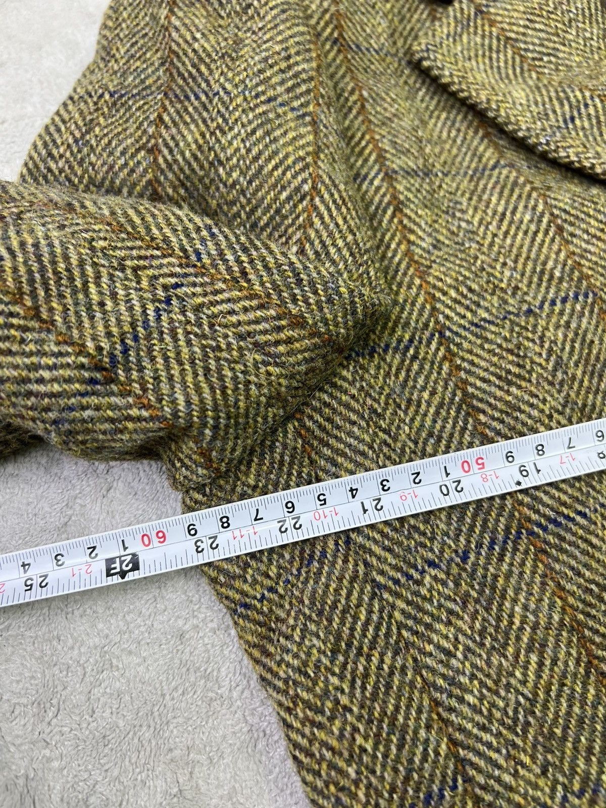 Harris Tweed Vintage Harris Tweed Wool Blazer 42R Olive Herringbone Size 42R - 10 Thumbnail