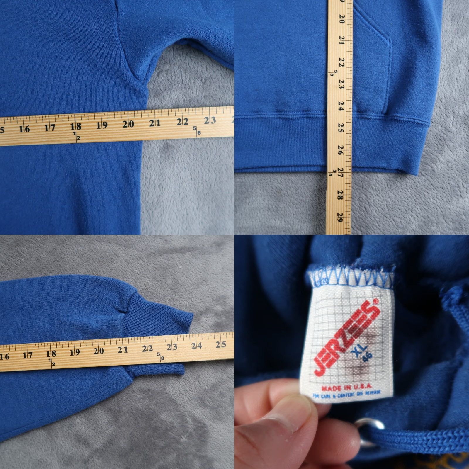 Jerzees VINTAGE Hastings Raiders Minnesota Sweatshirt Hoodie Sz XL Made In USA Blue Nike? Size US XL / EU 56 / 4 - 8 Thumbnail
