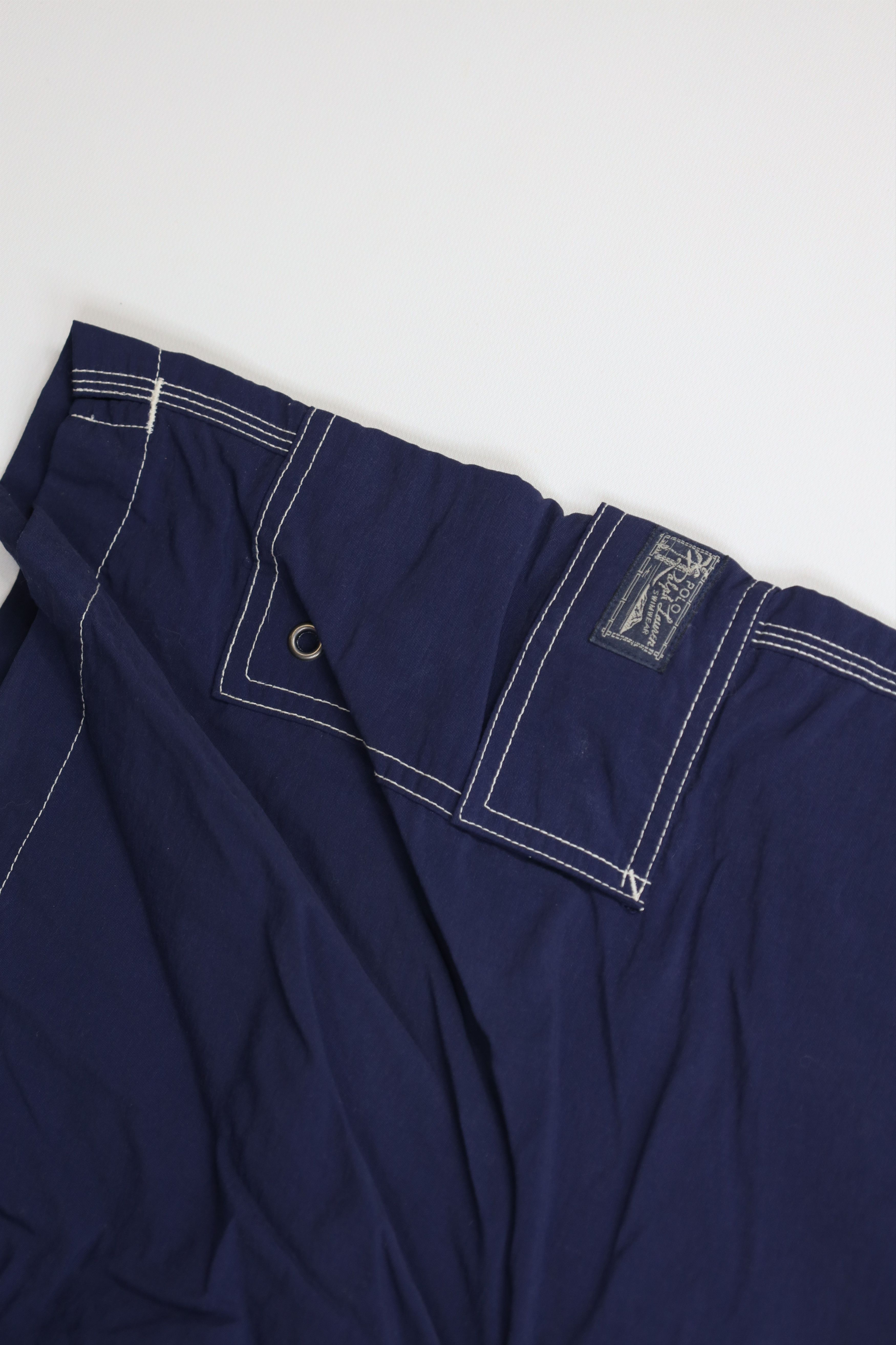 Ralph Lauren Vintage 90s Ralph Lauren Spell Out Lined Swim Trunks Shorts Size US 36 / EU 52 - 5 Thumbnail
