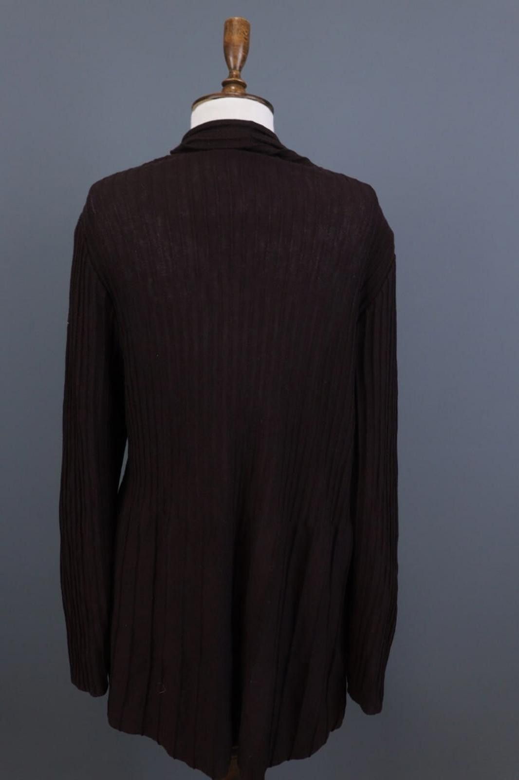 Eileen Fisher Eileen Fisher Brown Ribbed Wool Cardigan Sweater Size 1X Size XL / US 12-14 / IT 48-50 - 11 Thumbnail
