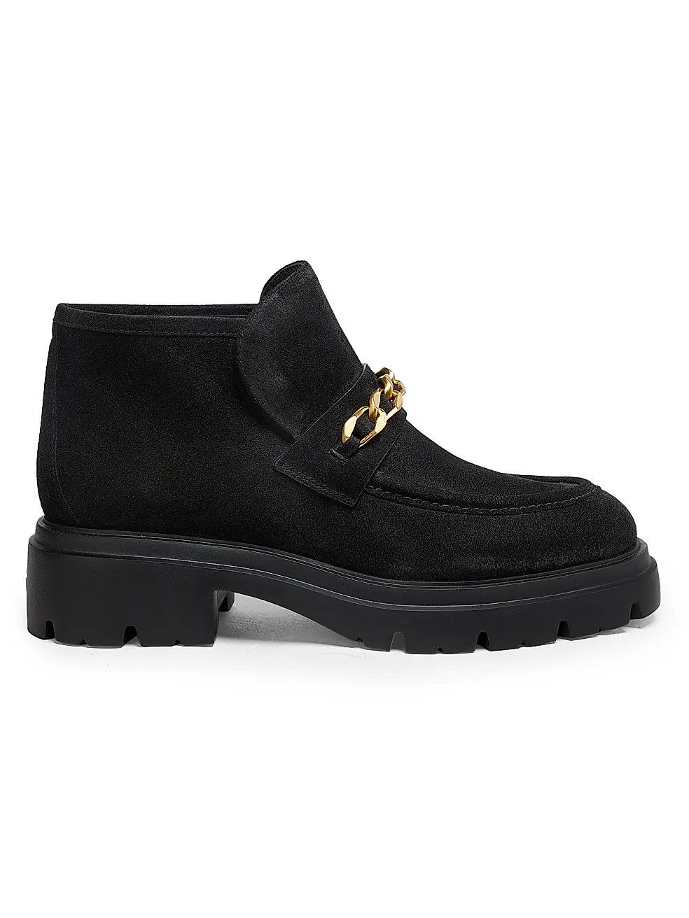 Stuart Weitzman os11x0326 Soluxe Hudson 50mm Suede Chukka Boots in Black Size US 6.5 / IT 36.5 - 1 Thumbnail