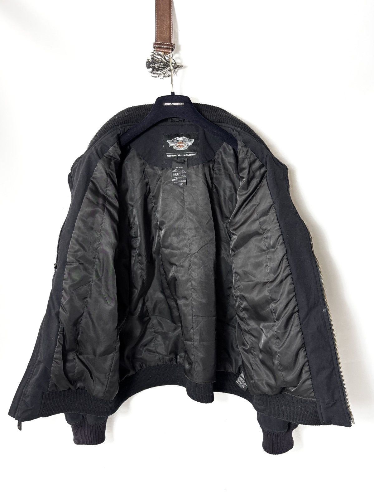 Vintage Vintage Harley Davidson Quitted Bomber Jacket Size US XXL / EU 58 / 5 - 3 Thumbnail