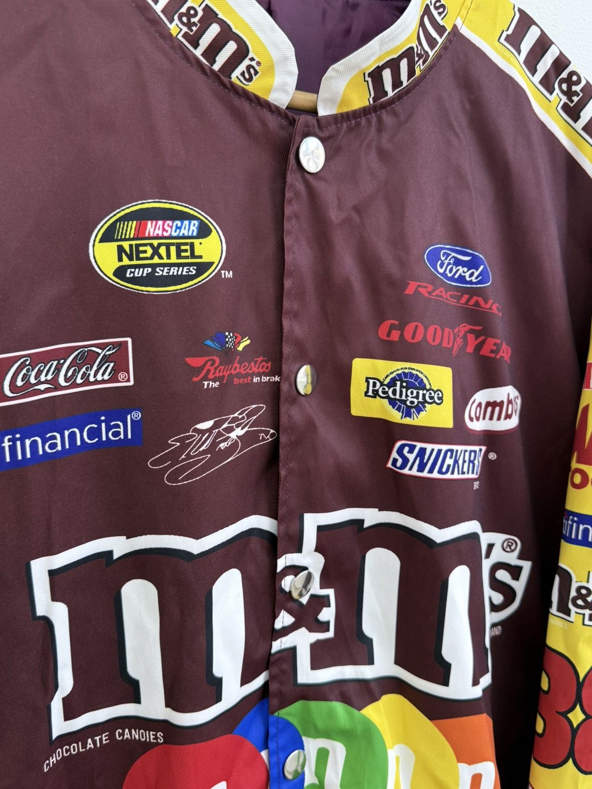 NASCAR Vintage M&Ms NASCAR Racing Jacket Y2K 90s Size US L / EU 52-54 / 3 - 5 Thumbnail