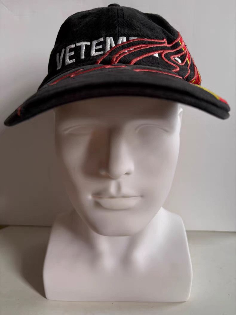 Vetements Vetements Flame Embroidery Logo Cap - dmc Size ONE SIZE - 3 Thumbnail