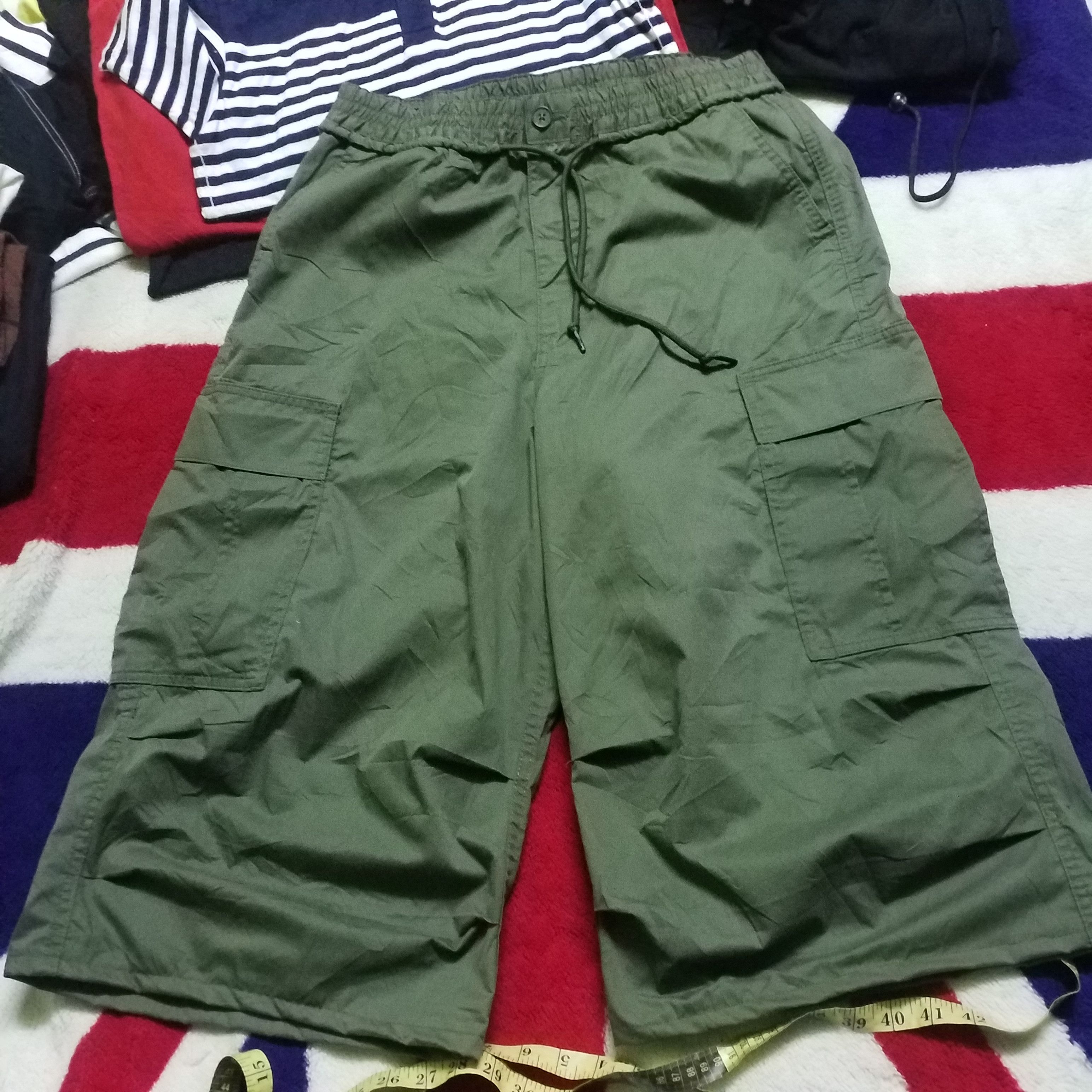 GU GU CARGO BAGGY ARMY GREEN Size US 35 - 1 Thumbnail