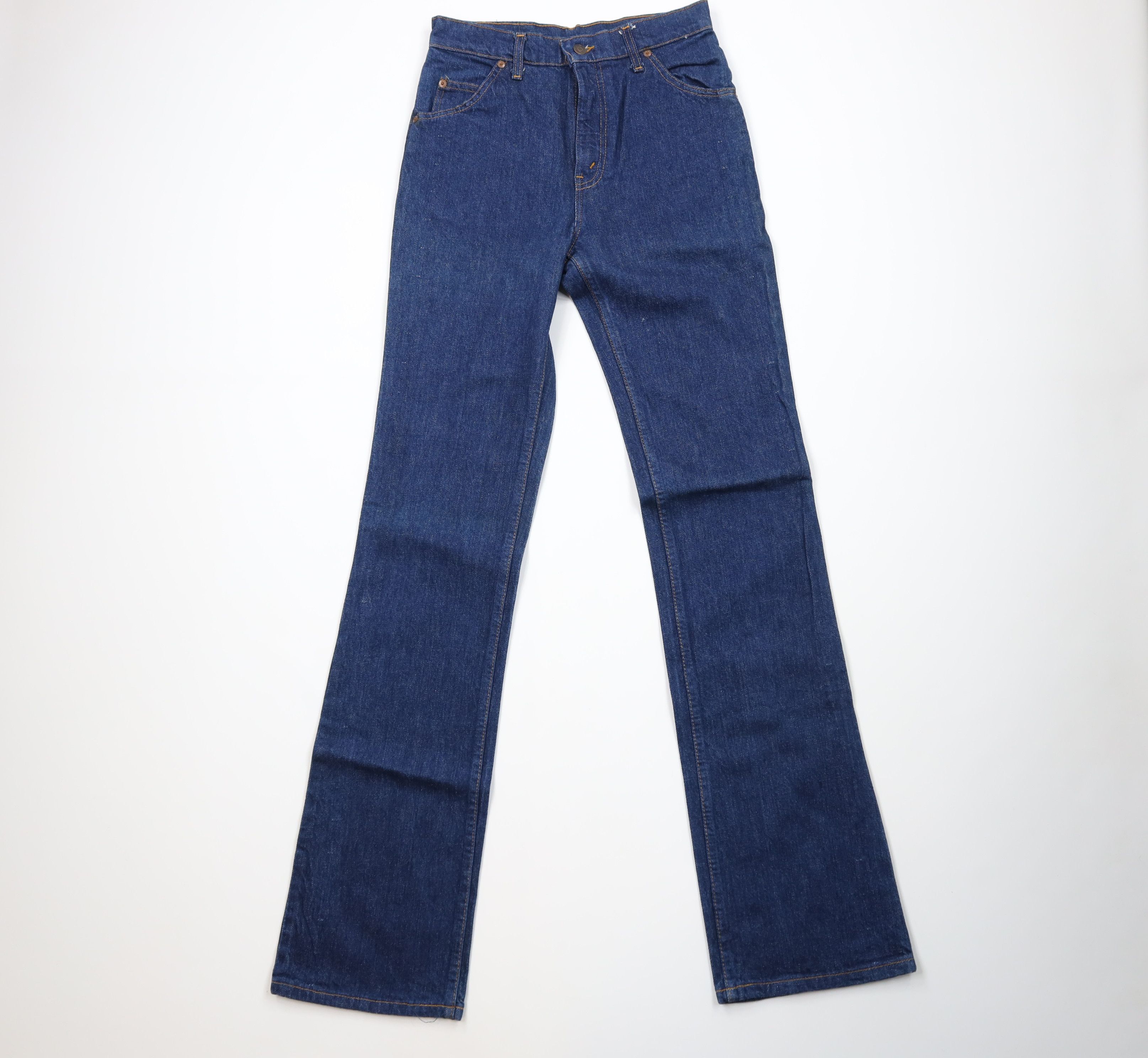 Vintage Vintage 70s Streetwear Flared Bootcut Denim Jeans Blue USA Size US 28 / EU 44 - 1 Thumbnail
