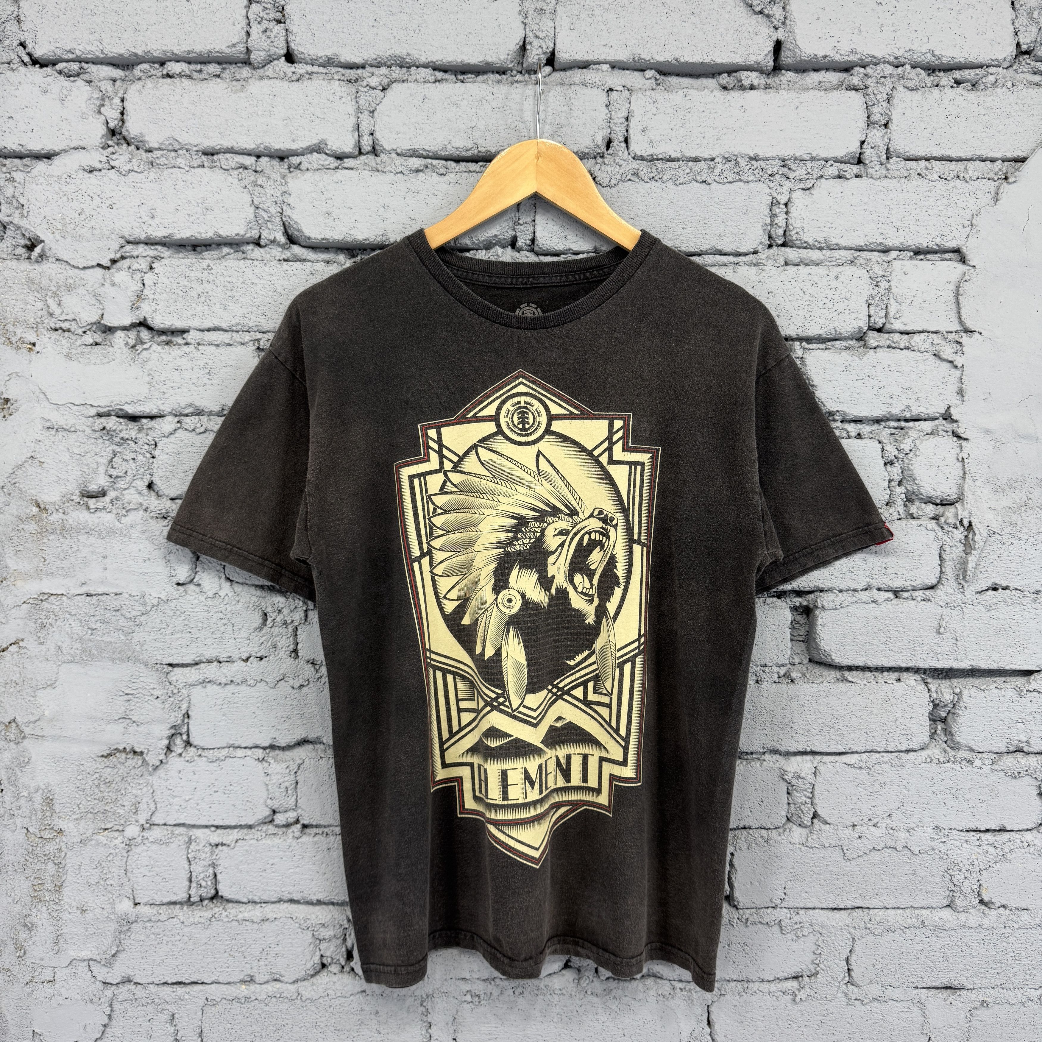 Element Element "BEAR CHIEF" Crew Neck Sunfaded Tshirt Size US M / EU 48-50 / 2 - 1 Thumbnail