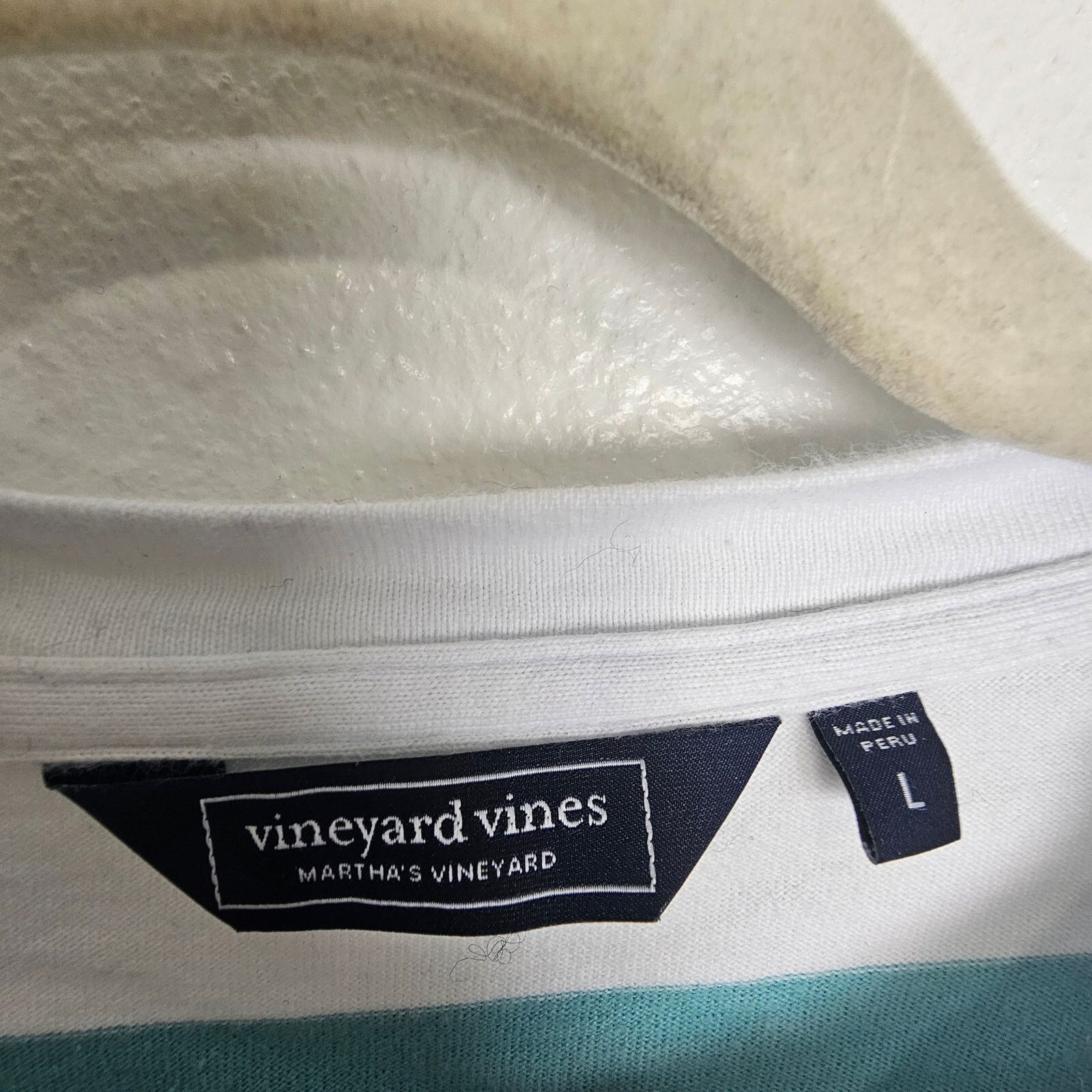 Vineyard Vines Vineyard Vines Shirt Long Sleeve Crop Top Blue Striped L Size L / US 10 / IT 46 - 6 Thumbnail