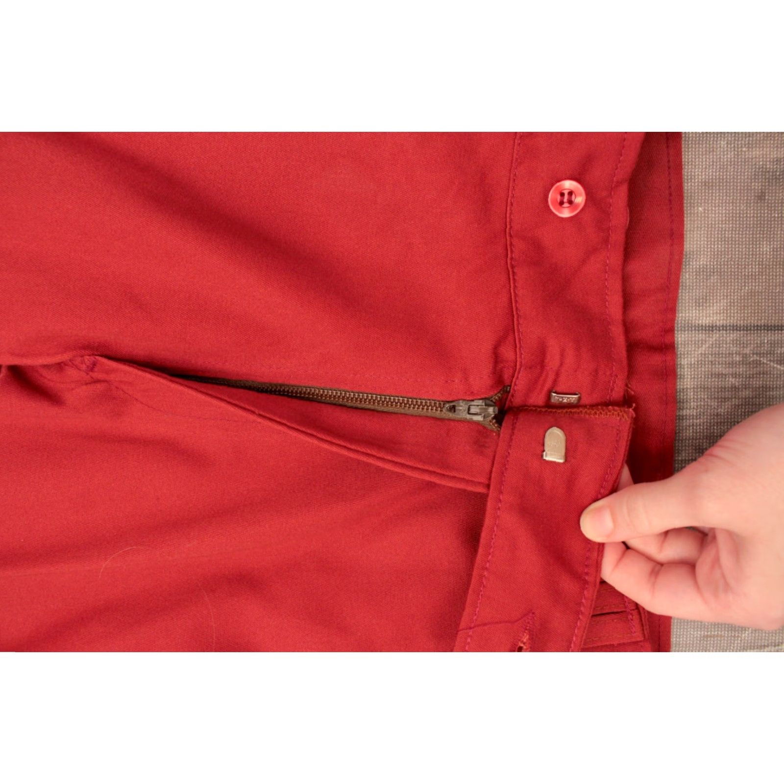 Vintage VINTAGE Eldorado Men's VTG 1970s NOS Red Polyester Bellbottoms Pants 28x31 Disco 70s Mens Size US 28 / EU 44 - 6 Thumbnail