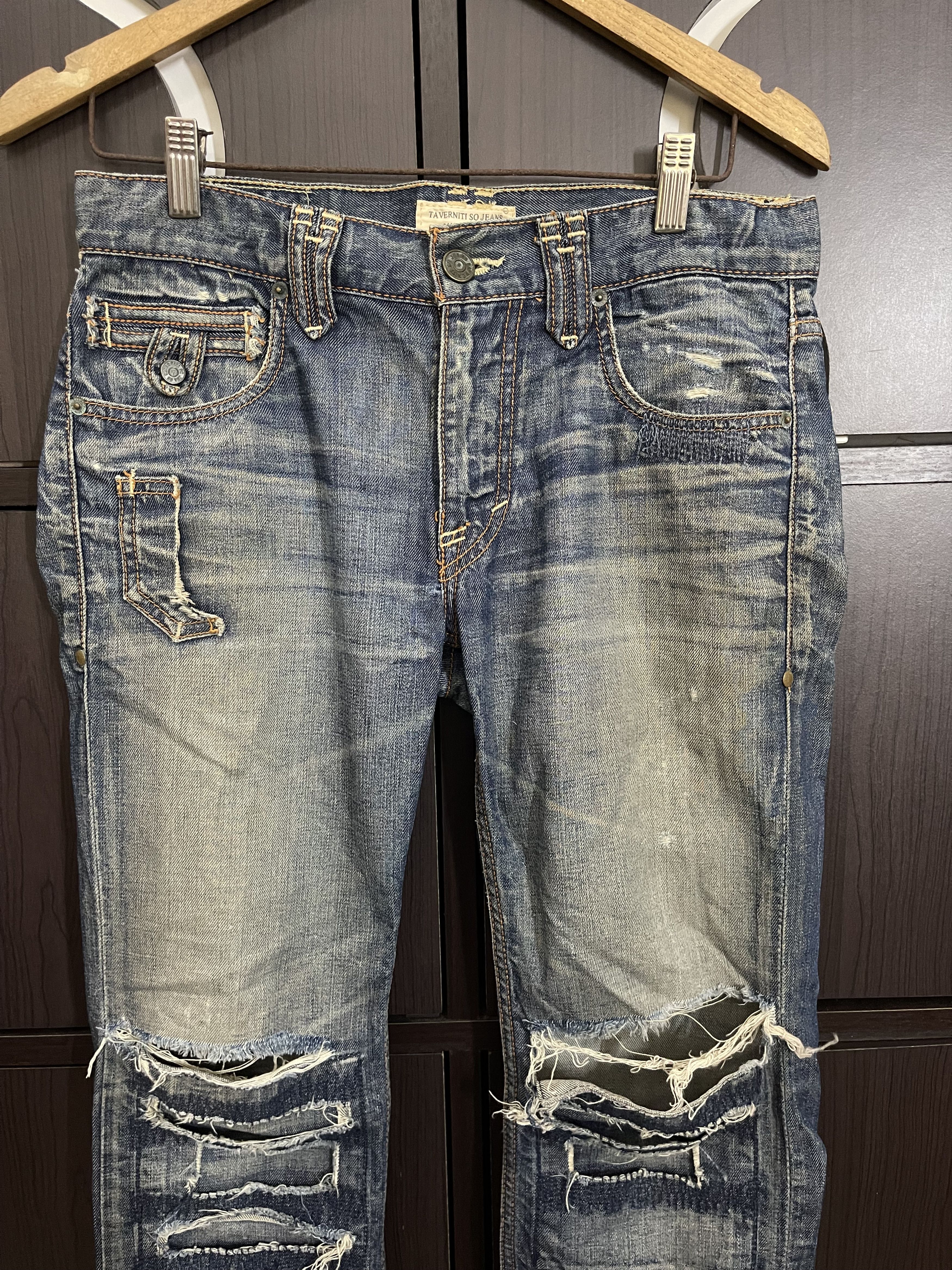 Beauty Beast × If Six Was Nine × Le Grande Bleu (L.G.B.) Tavernity So Jeans Distressed Flared Denim Size US 30 / EU 46 - 3 Thumbnail