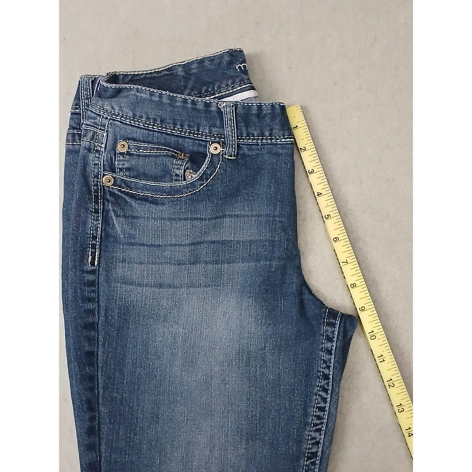 Other Maurices (11/12 Reg) Straight Leg Boot Cut Blue Denim Jeans Size 30" / US 8 / IT 44 - 6 Thumbnail
