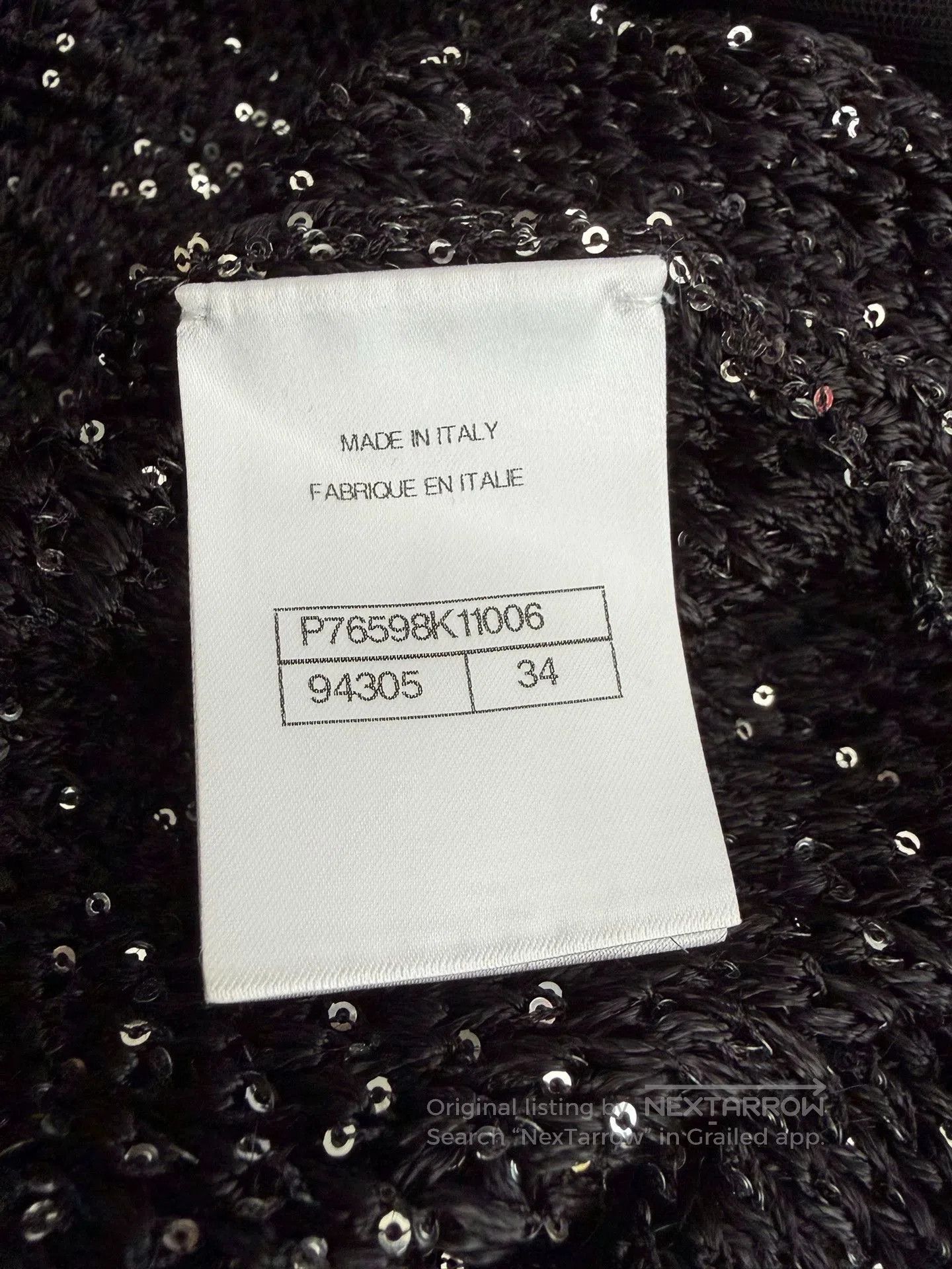 Chanel Chanel 24C Sequin Star Knit Cardigan. Size US XS / EU 42 / 0 - 5 Thumbnail