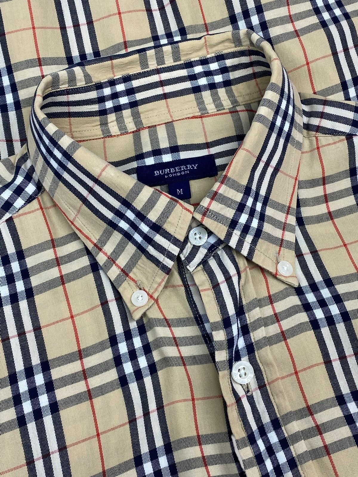 Burberry VINTAGE BURBERRY LONDON NOVA CHECK SHIRT M UK DRILL STYLE Size US M / EU 48-50 / 2 - 10 Thumbnail