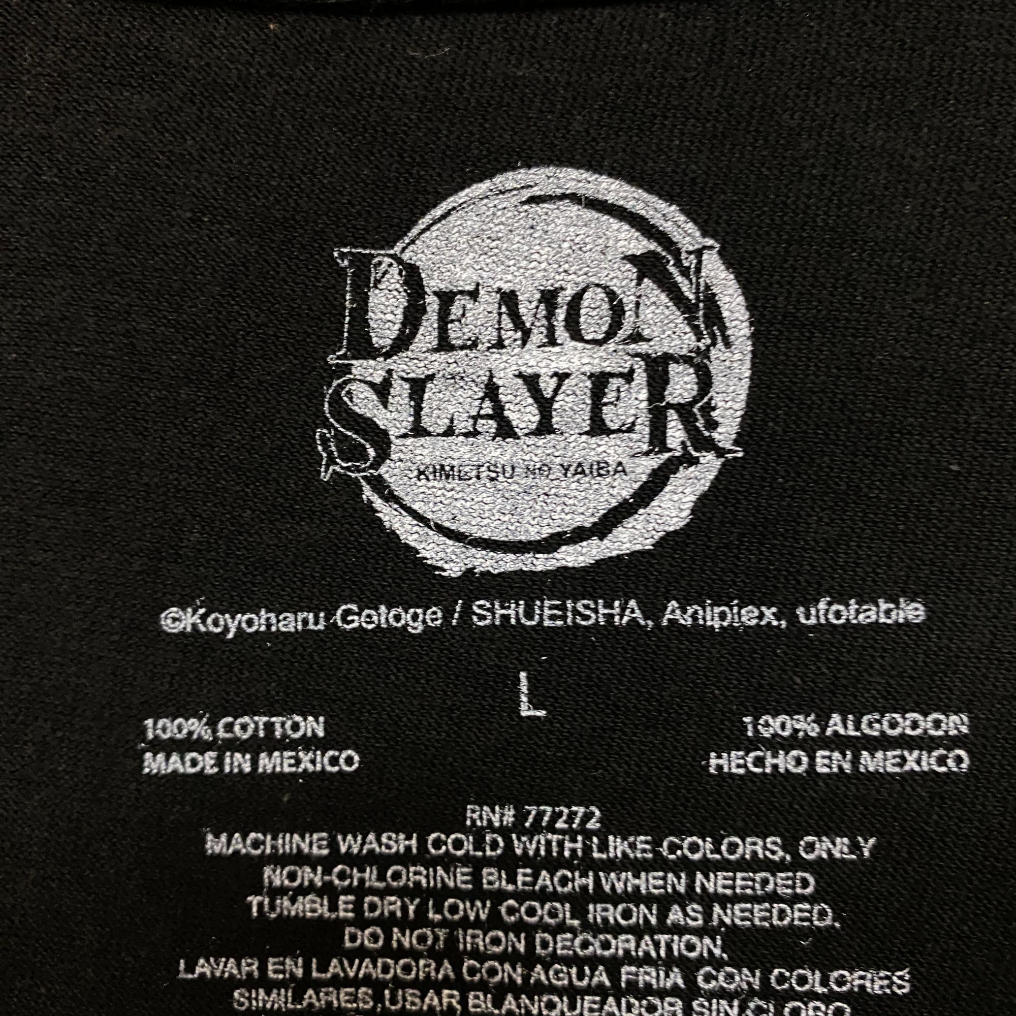 Anime Demon Slayer Tanjiro Nezuko Zenitsu Inosuke Eyes Anime Tee L Size US L / EU 52-54 / 3 - 4 Thumbnail