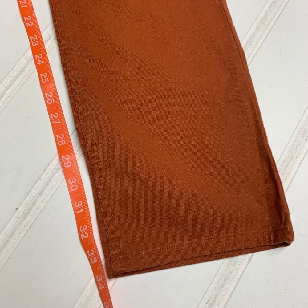 A.P.C. APC Petit Standard Droit Etroit Pants Orange Jeans Straight Size US 33 - 4 Thumbnail
