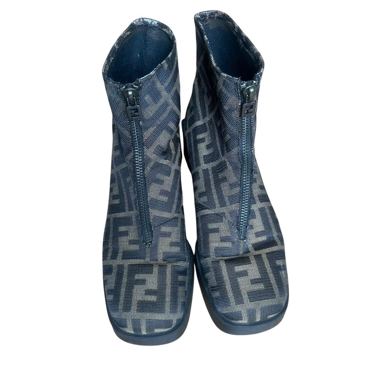 Fendi Fendi monogram Combat Boots Size US 7.5 / IT 37.5 - 3 Thumbnail