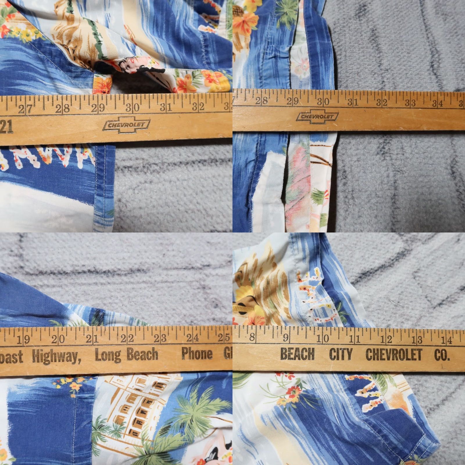 Polo Ralph Lauren Vintage Polo Ralph Lauren Shirt 2XL Blue Short Sleeve Hawaiian All Over Print Men Brand Shirt Size US XXL / EU 58 / 5 - 8 Thumbnail