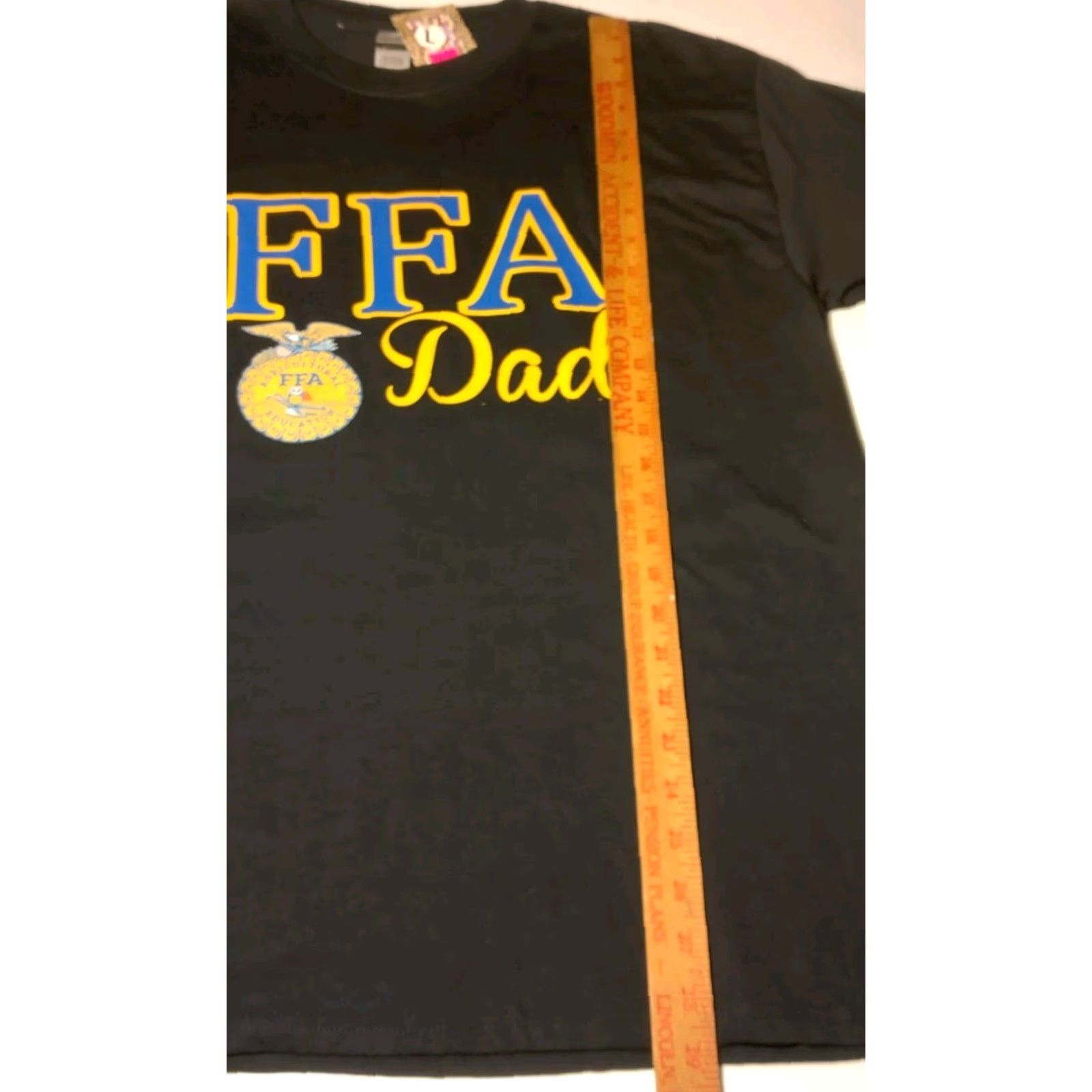 Gildan FFA Dad Shirt Men L Black Future Farmers of America Education Farming Father T-Shirt Gildan Dryblend Crew Neck Short Sleeve Cotton Blend Knit Regular Size US L / EU 52-54 / 3 - 7 Thumbnail