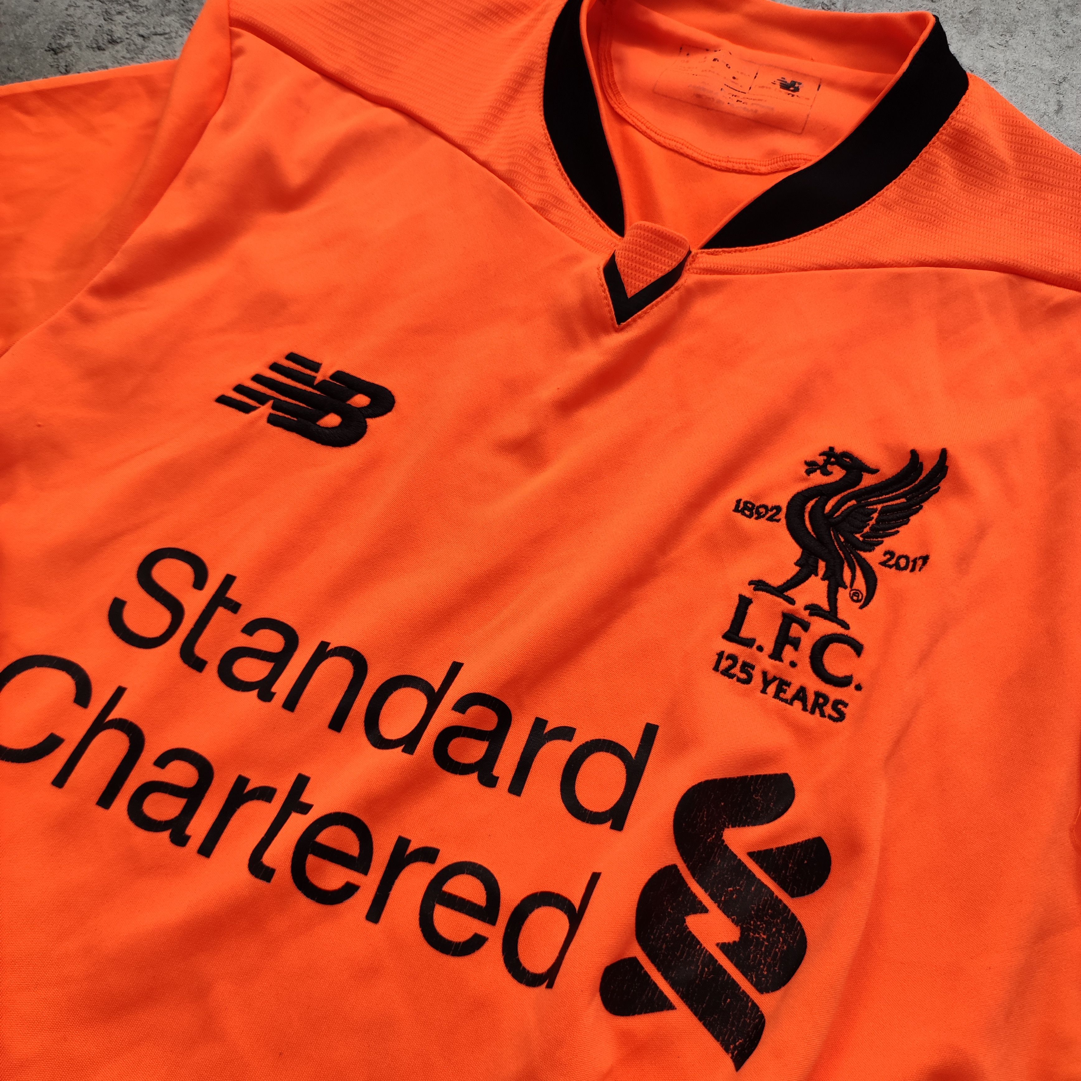 New Balance Liverpool FC 2017/18 THIRD Orange 125th Jersey Size US S / EU 44-46 / 1 - 6 Thumbnail