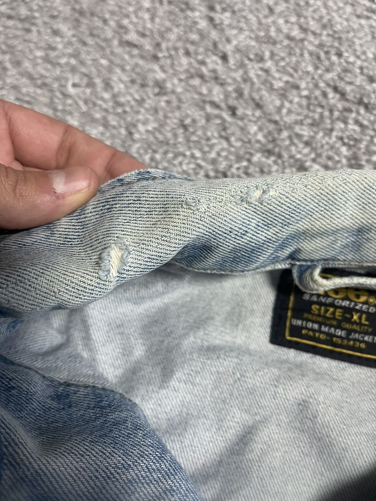 Lee × Vintage LEE RIDERS VINTAGE DENIM BLUE JACKET RARE 7850 USA SIZE XL Size US XL / EU 56 / 4 - 12 Thumbnail