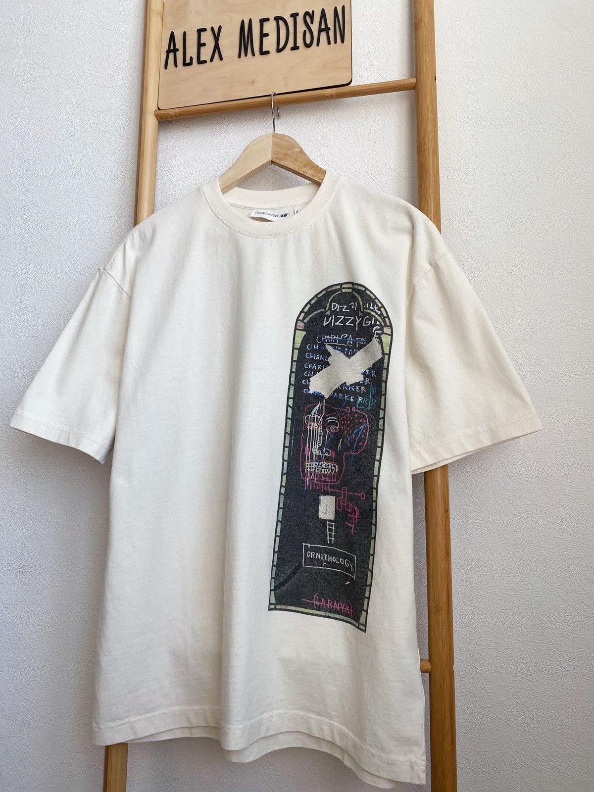 H&M × Jean-Michel Basquiat × Who Decides War WHO DECIDES WAR x BASQUIAT x H&M RELAXED FIT COTTON T-SHIRT Size US S / EU 44-46 / 1 - 1 Thumbnail