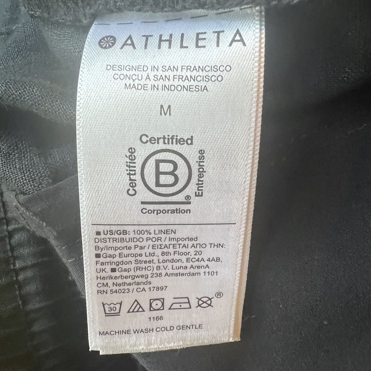 Athleta Athleta Black Retreat Linen Wide Leg Pants - Medium Size 30" / US 8 / IT 44 - 5 Thumbnail