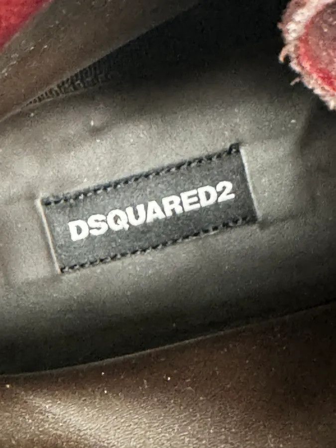 Dsquared2 2000s Dsquared2 Black & Burgundy Red Leather Boots Size US 9 / EU 42 - 7 Thumbnail