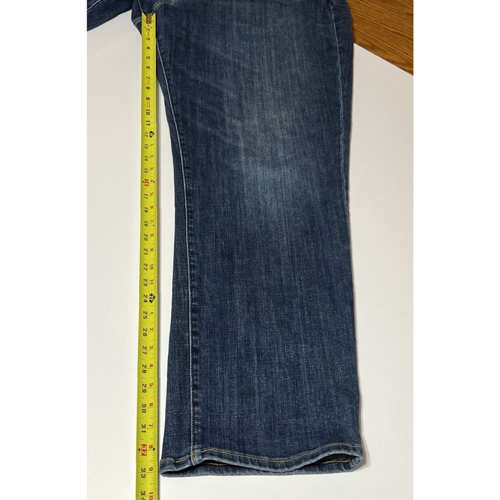 Lucky Brand Lucky Brand Athletic Fit Jeans Men 48x33 Dark Wash Denim 5-Pocket Slim Straight Stretch Button Zip High Rise Carhartt NYC? Size US 32 / EU 48 - 6 Thumbnail