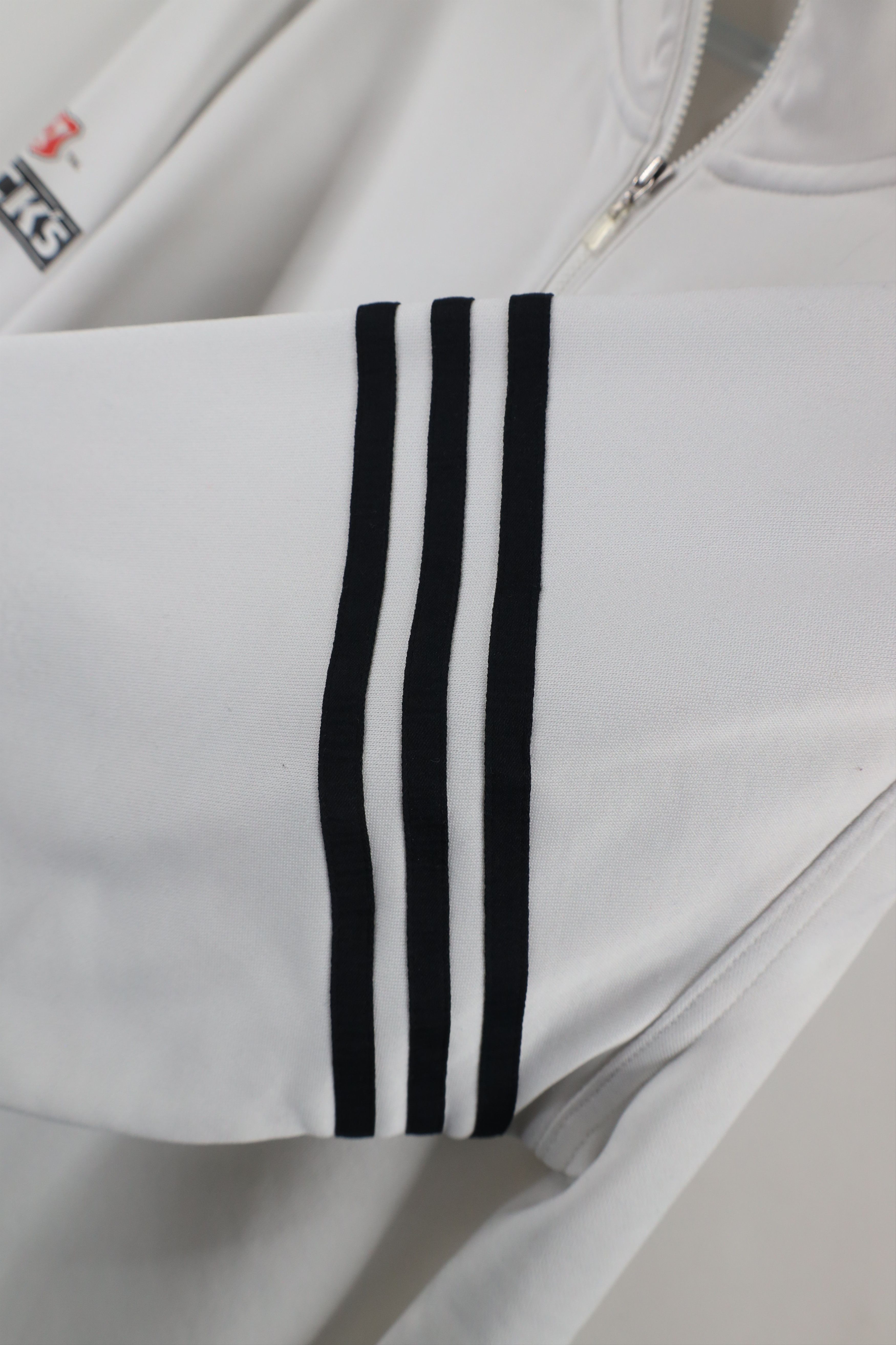 Adidas × Vintage Adidas Beck's Brewery Half Zip Pullover Jacket Top White Size US XL / EU 56 / 4 - 5 Thumbnail