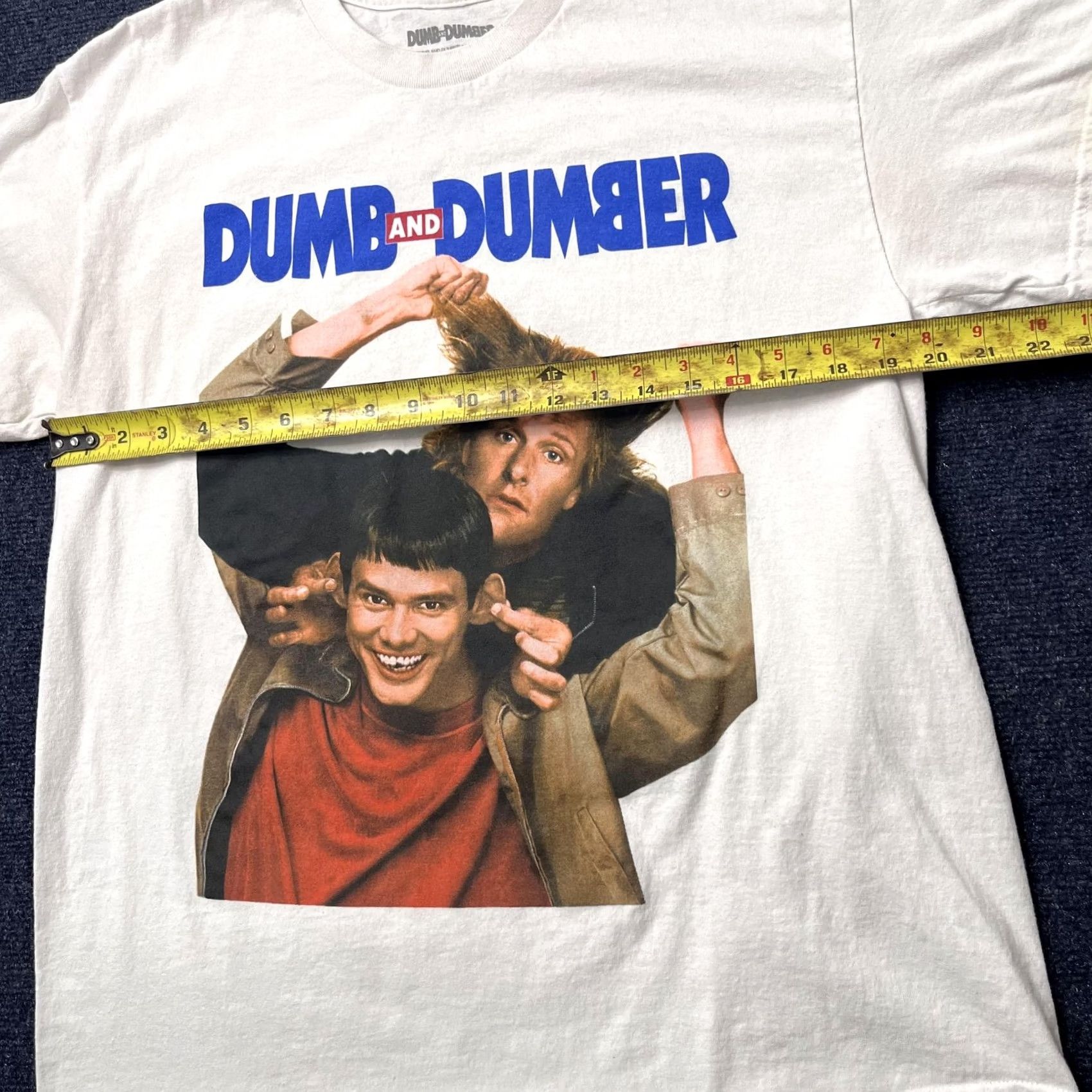 Vintage Hybrid Dumb And Dumber Shirt Mens L White Movie Graphic Comedy Tee T-Shirt Size US L / EU 52-54 / 3 - 7 Thumbnail