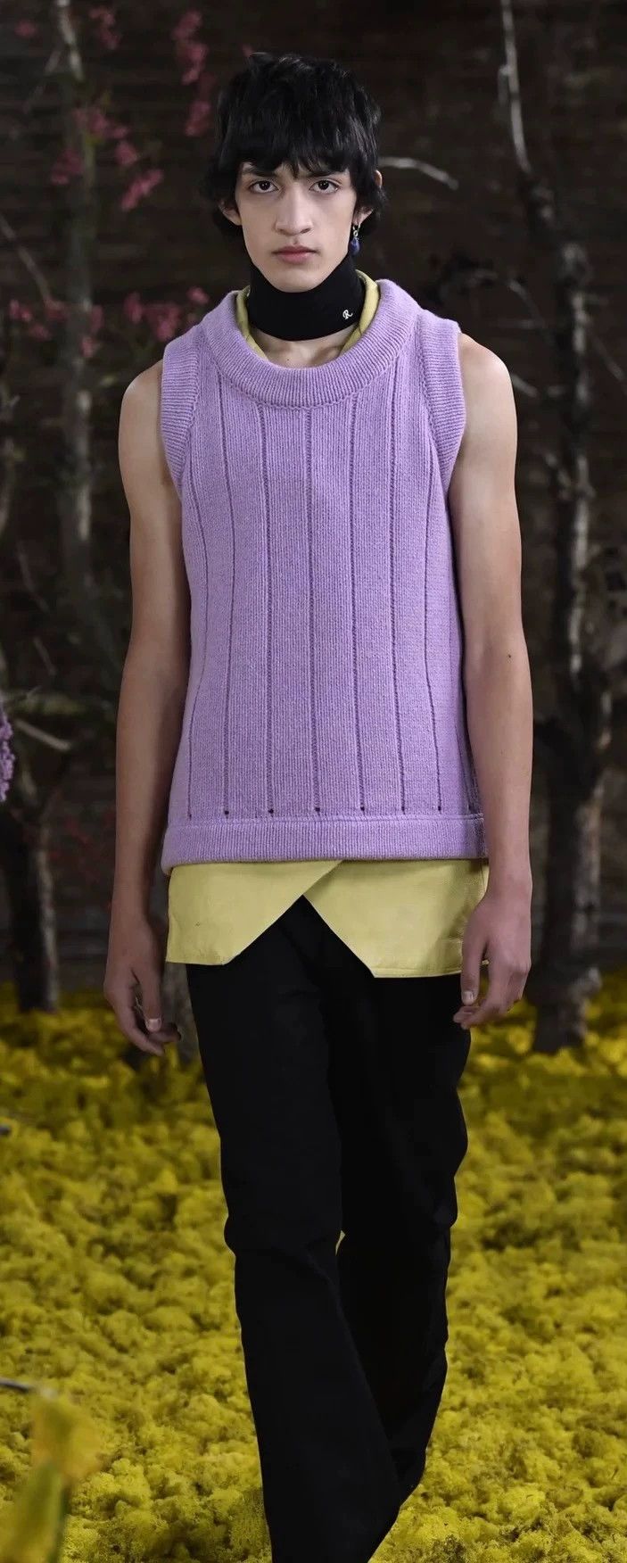Raf Simons raf simons size s Knitted Vest for Spring/Summer 21 Show v Size 36S - 5 Thumbnail