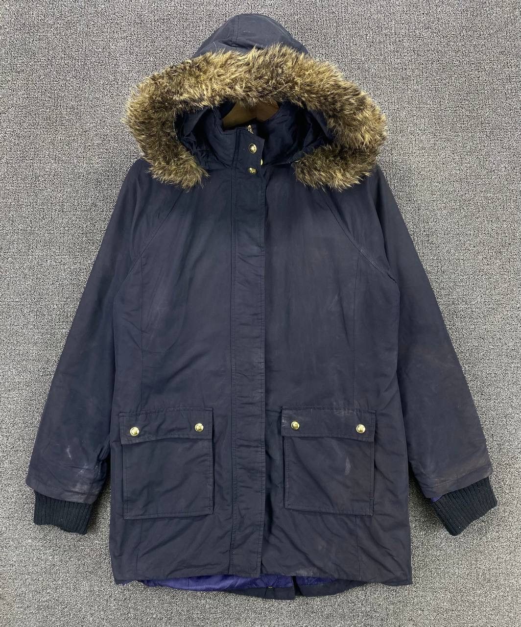 Tommy Hilfiger Vintage Tommy Hilfiger Faux Fur Hoodie Long Jacket Size M / US 6-8 / IT 42-44 - 1 Thumbnail