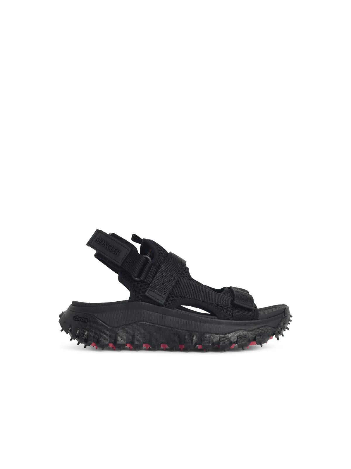 Moncler MONCLER Trailgrip Vela' Black Polyamide Sandals Size US 7 / IT 37 - 1 Thumbnail