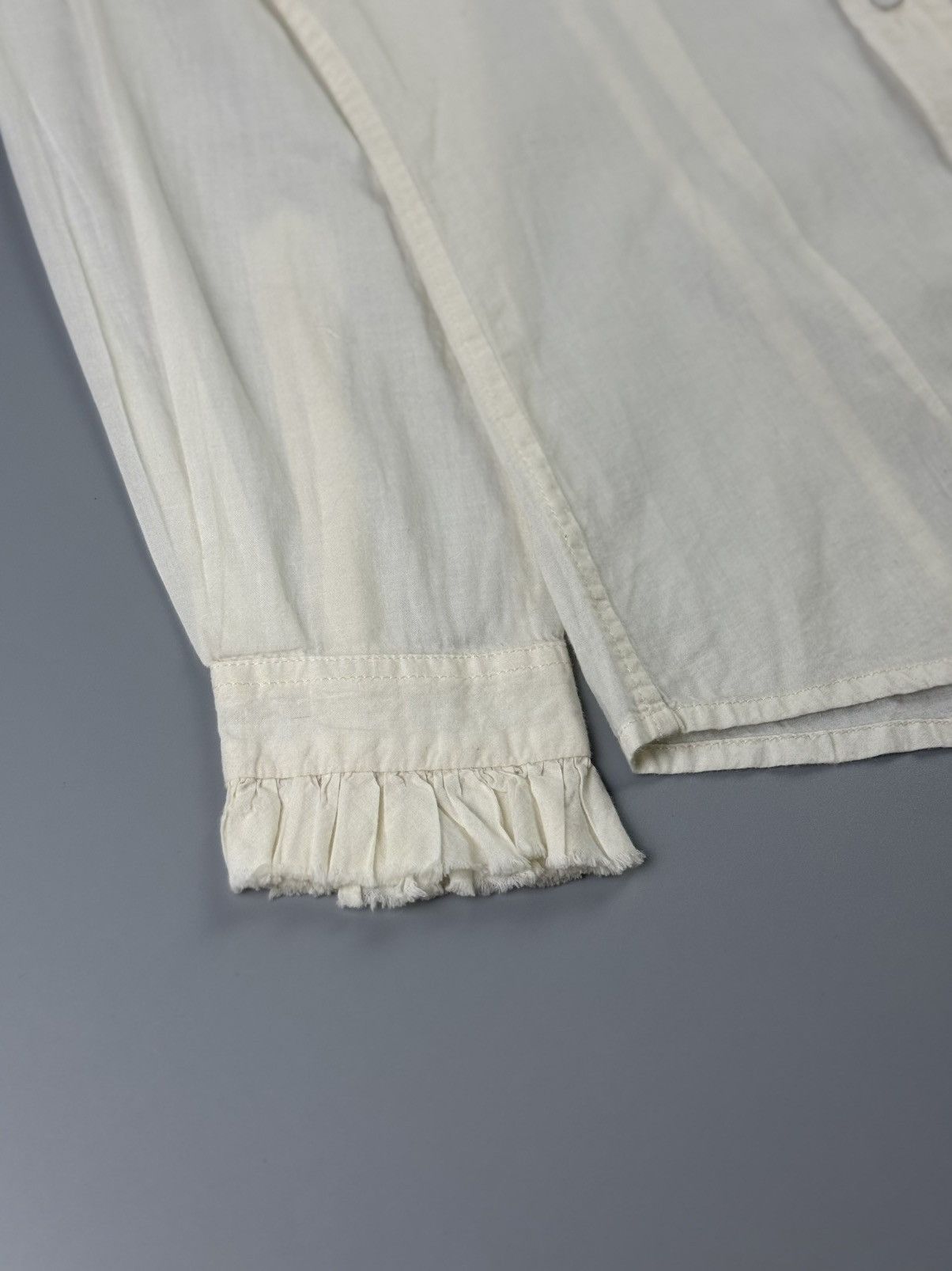 Paul Harnden Shoemakers Paul Harnden Shoemakers - Ruffle distressed Shirt Size XS / US 0-2 / IT 36-38 - 5 Thumbnail