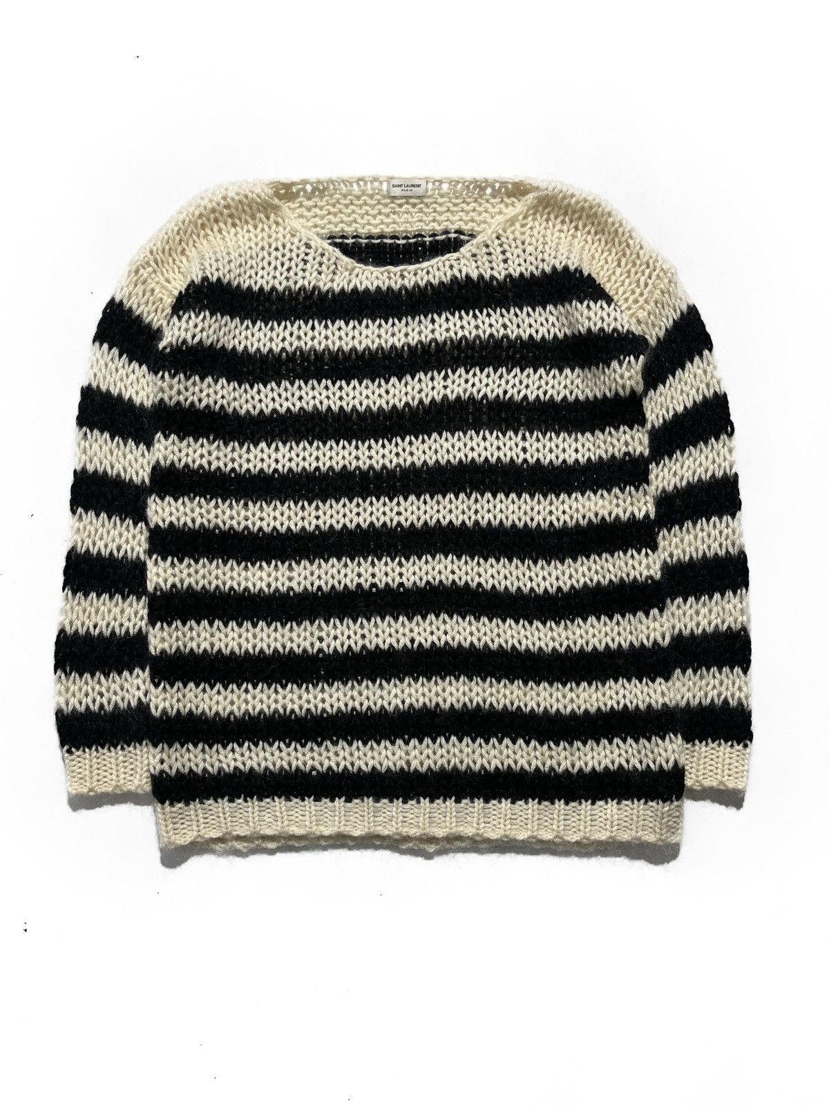 Saint Laurent Paris FW15 Saint Laurent Paris Striped Mohair Sweater Size US M / EU 48-50 / 2 - 1 Thumbnail