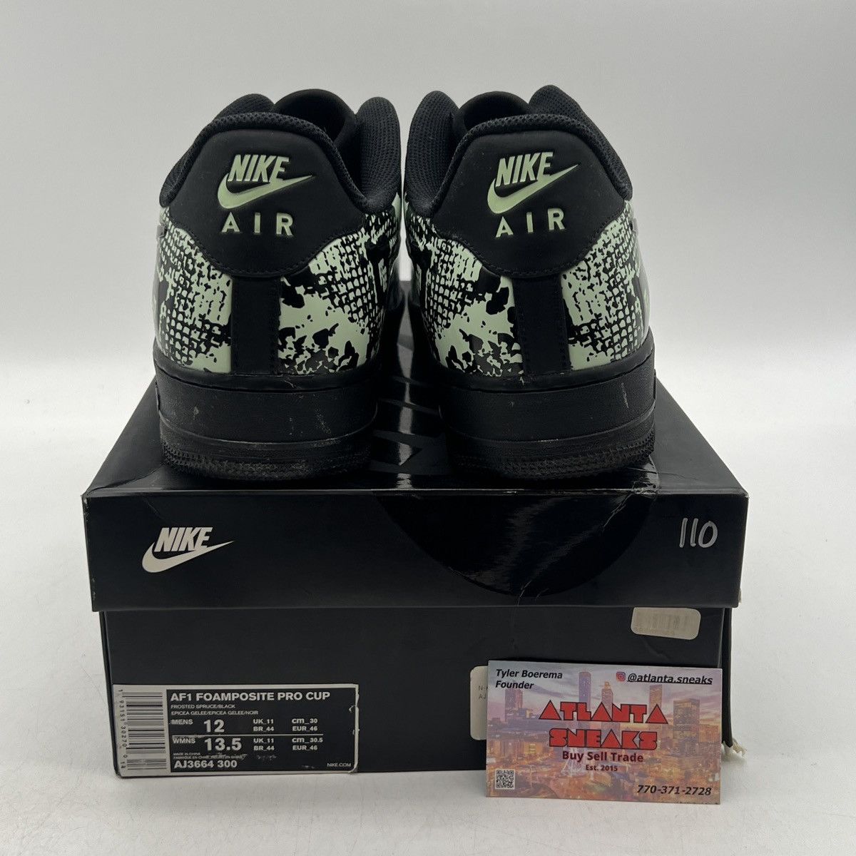 Nike Air Force 1 Foamposite glow snakeskin Size US 12 / EU 45 - 3 Thumbnail