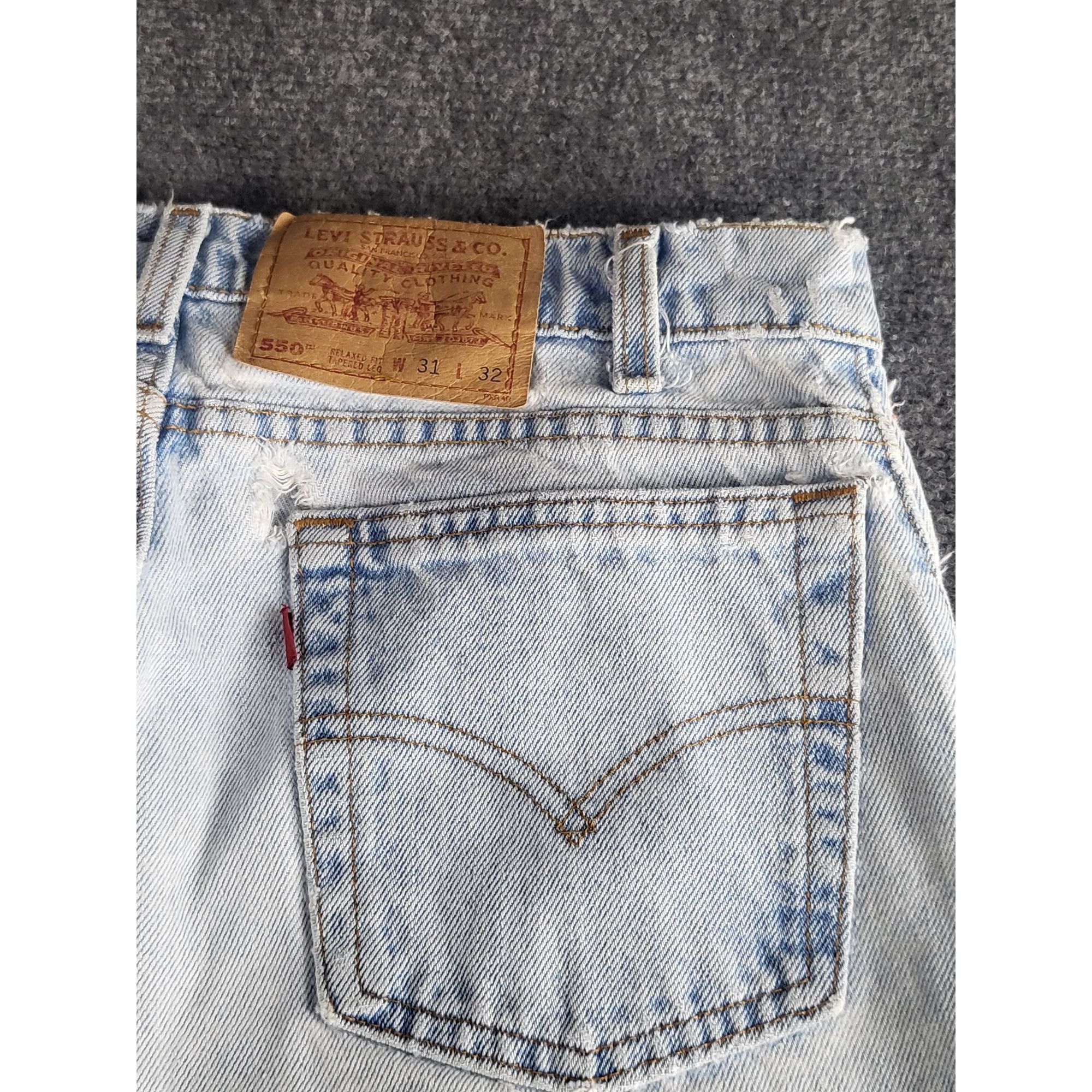 Levi's Vintage Levis 550 Blank Tab Jeans Women Sz 31X32 Floral Deni Size 31" - 11 Thumbnail