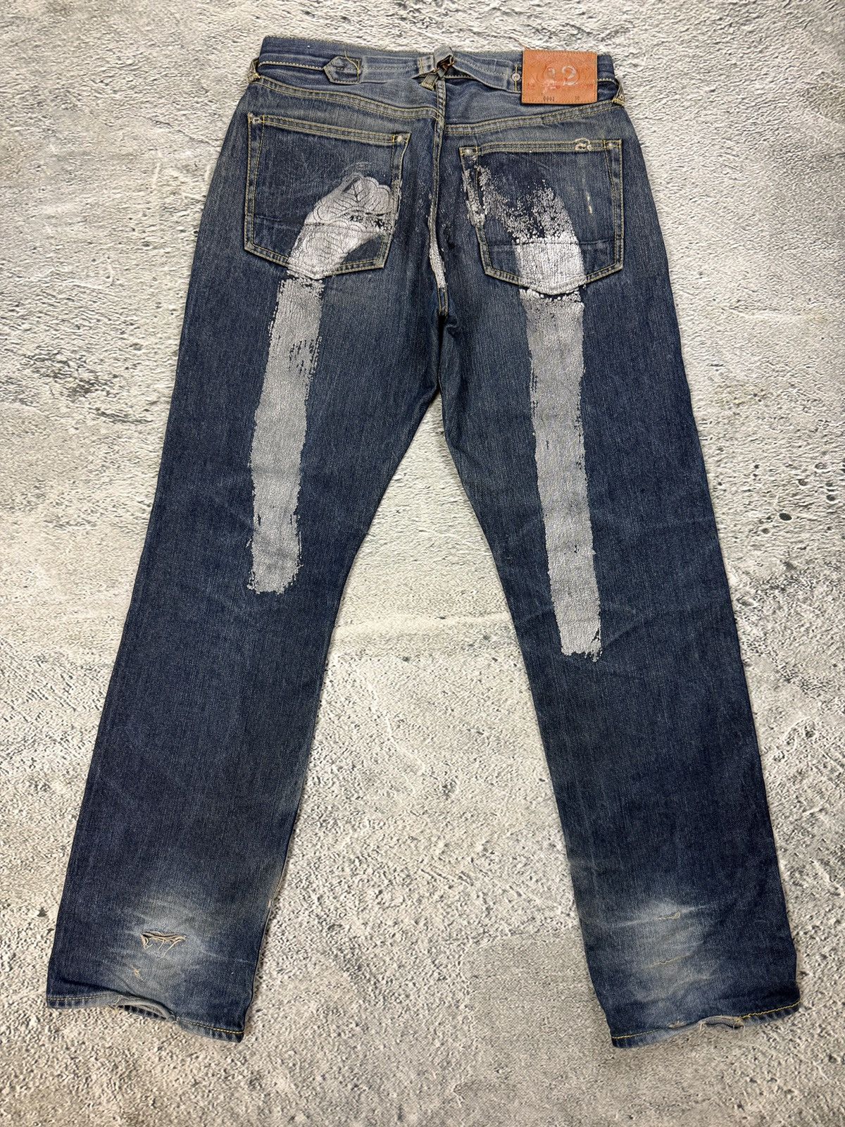 Evisu Evisu jeans silver daicock big logo selvedge denim Size US 30 / EU 46 - 1 Thumbnail