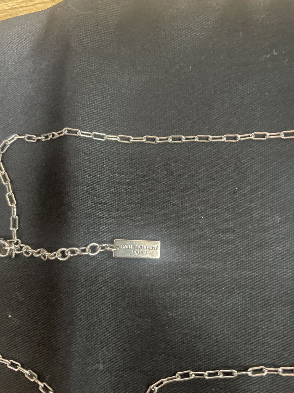 Saint Laurent Paris Saint Laurent silver necklace Size ONE SIZE - 3 Thumbnail