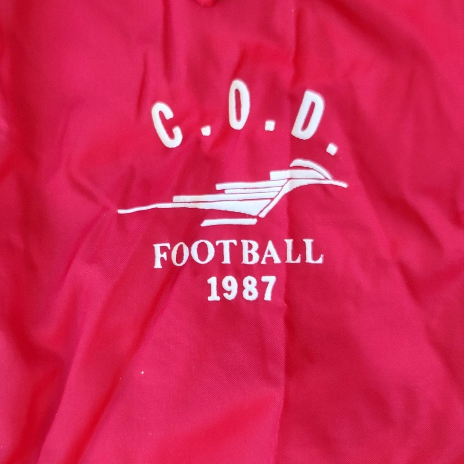 Swingster Vtg 1987 Swingster C.O.D. Football Windbreaker Jacket Size US XL / EU 56 / 4 - 5 Thumbnail