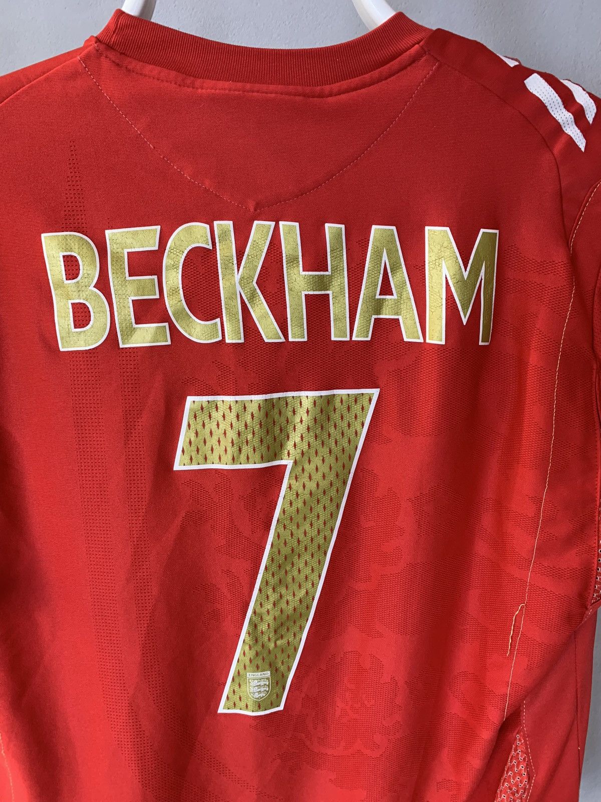 Umbro ENGLAND UMBRO 2006 WORLD CUP Soccer Jersey #7 Beckham Size US M / EU 48-50 / 2 - 5 Thumbnail
