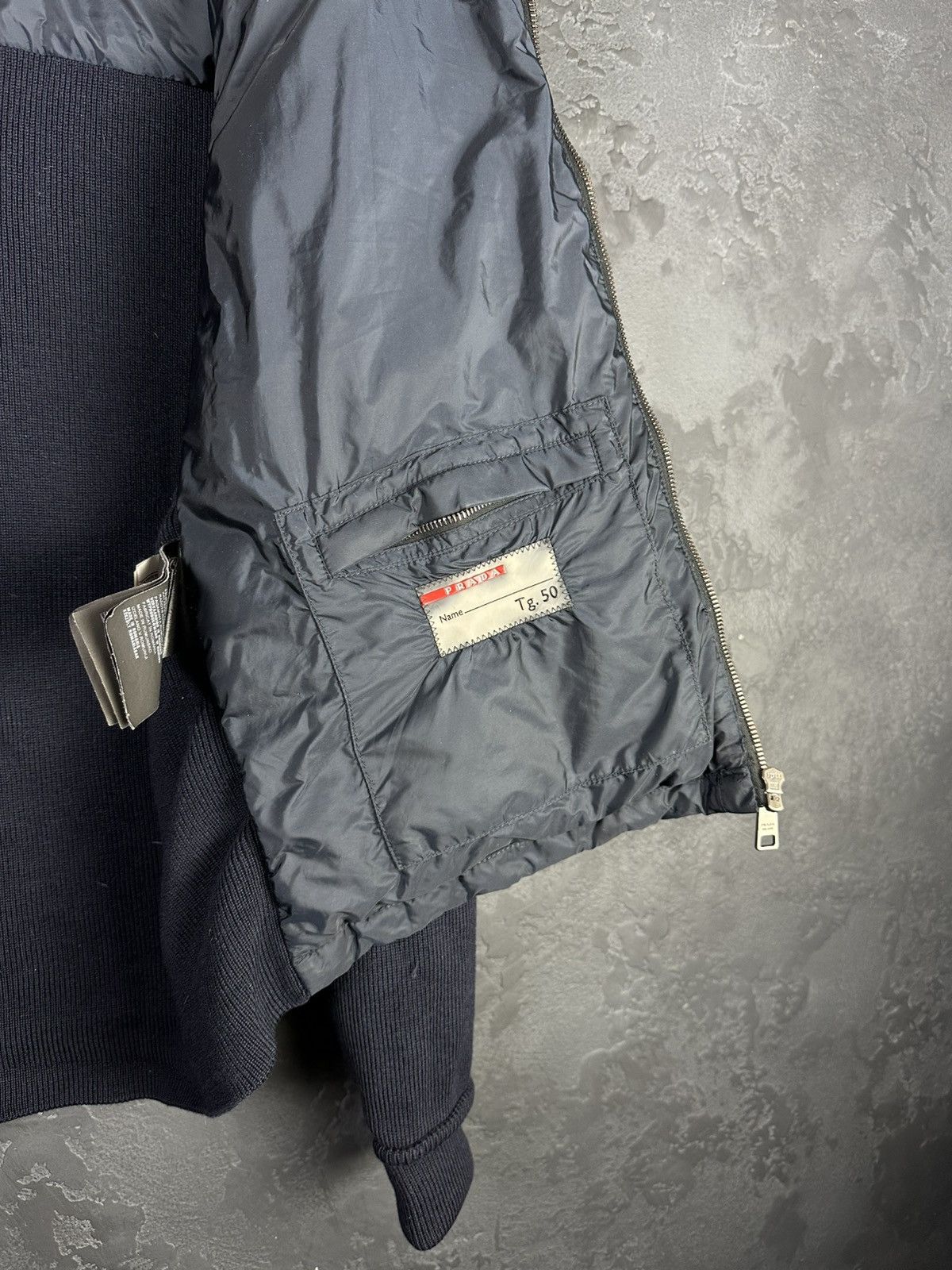 Prada Prada Red Tab Designer Down Puffer Jacket Wool Nylon Men’s Size US M / EU 48-50 / 2 - 12 Thumbnail
