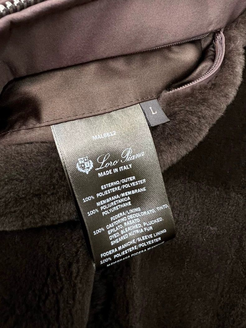 Loro Piana LORO PIANA Men's fur Bomber jacket Size US L / EU 52-54 / 3 - 8 Thumbnail