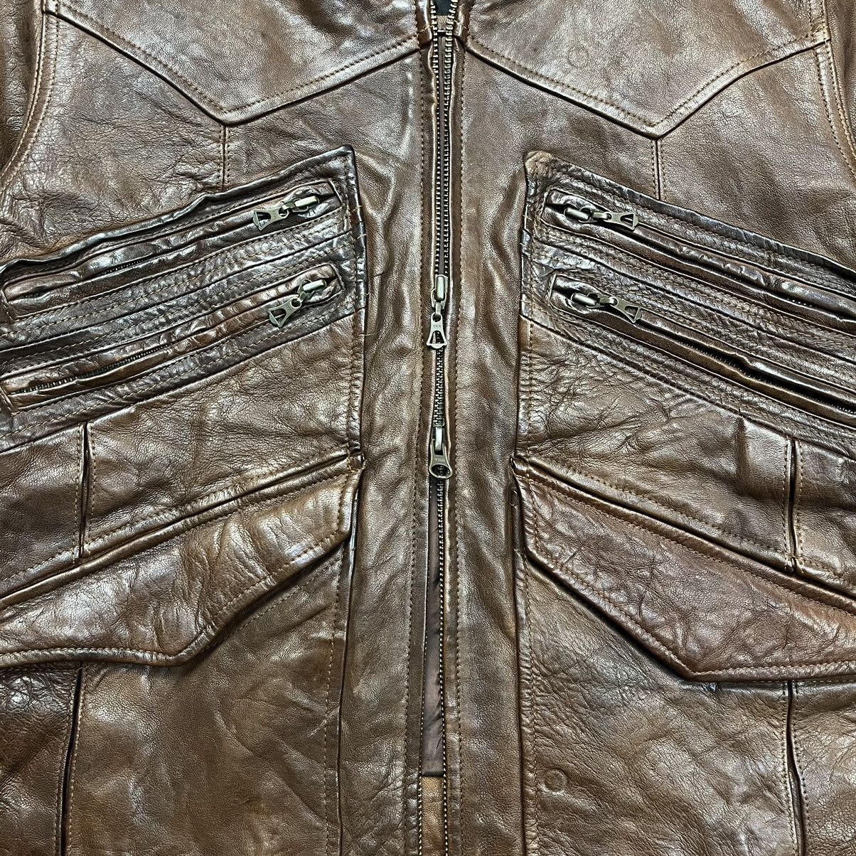 CABANE de ZUCCa Zucca multi pocket leather jacket Size US M / EU 48-50 / 2 - 5 Thumbnail