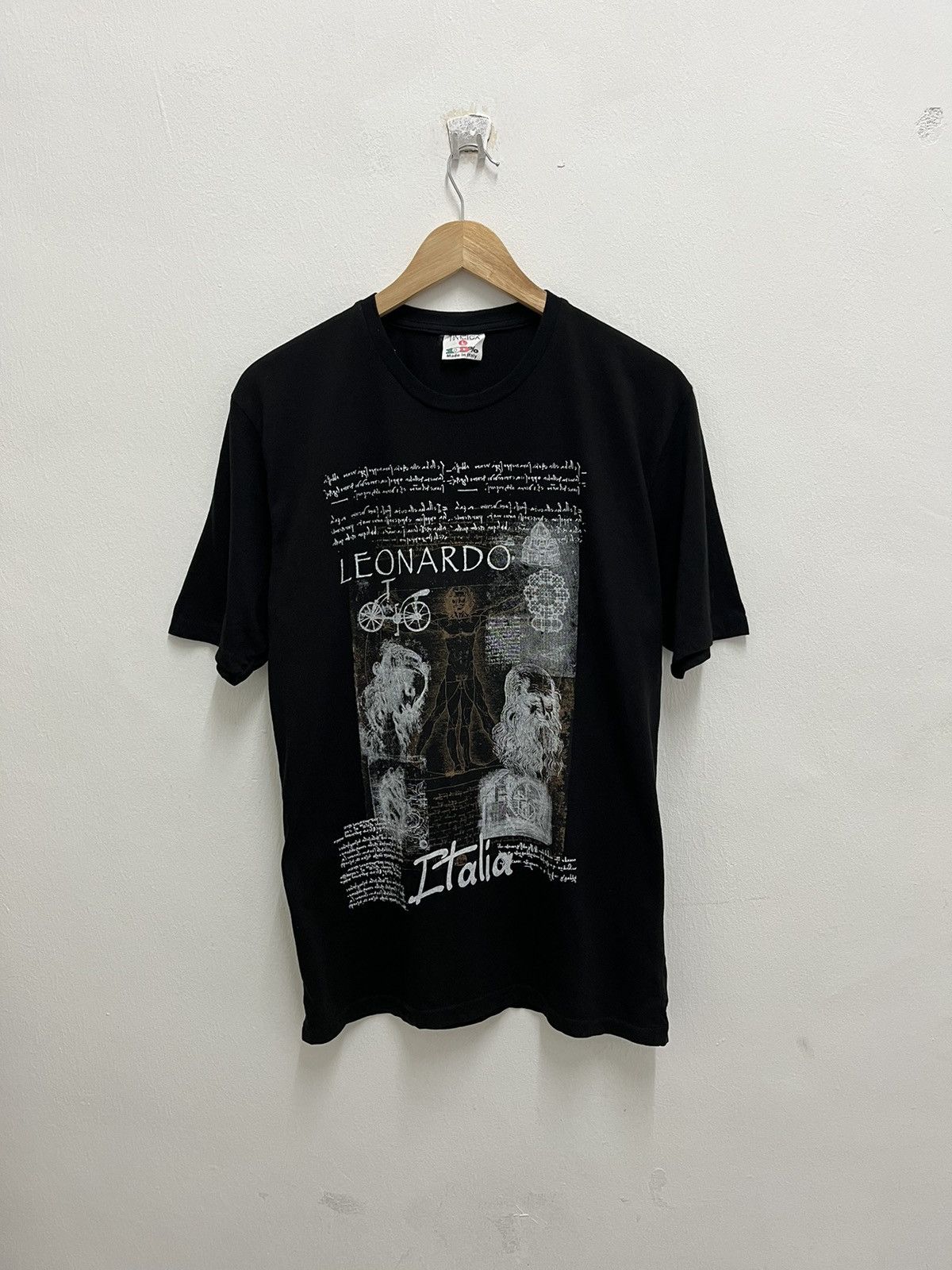 Vintage Leonardo Da Vinci Anatomy Art Vintage T-Shirt Italia Size US M / EU 48-50 / 2 - 1 Thumbnail