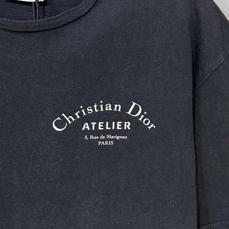 Dior Black Logo Short Sleeve Dior T-2505 Size S / US 4 / IT 40 - 3 Thumbnail