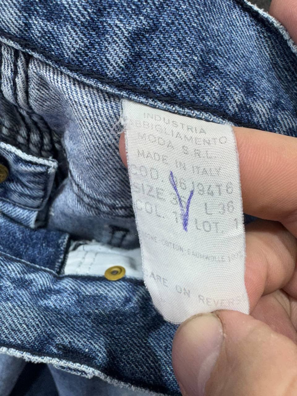 Giorgio Armani Vintage 90s Italy Giorgio Armani Distressed Baggy Jeans Size US 36 / EU 52 - 11 Thumbnail